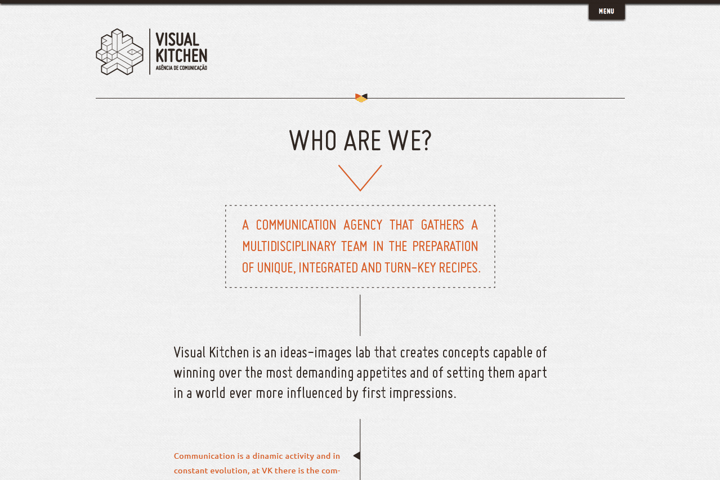 Visual Kitchen website preview
